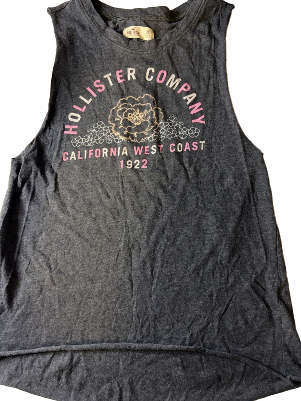 Hollister Graphic Floral Muscle Tank | EUC | Sz XS